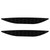 2Pcs Gloss Black Rear Bumper Reflector Delete Set Fit For MK7 R RLine 20132016