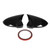 Horn Style Side Wing Mirror Caps Car Exterior Rear View Mirror Covers for MK8 VIII R GTD 2020 Up Glossy Black
