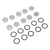 10pcs Brake Master Cylinder Sight Glass with O Ring Motorcycle Brake Master Cylinder Window for Motorcycle ATV Diameter: 18mm / 0.7in