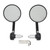 2pcs 22mm/0.87in Motorcycle Rearview Side Mirrors 360° Rotatable Handlebar Mirrors Universal for Motorbike
