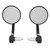 2pcs 22mm/0.87in Motorcycle Rearview Side Mirrors 360° Rotatable Handlebar Mirrors Universal for Motorbike
