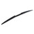 Car Rear Wing 52.76 Inch Rubber Trunk Lid Tailgate Spoiler Wing Three Stage Splicing Universal Fit