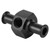 Fuel Nitrous Pressure Gauge Adapter Aluminium Alloy Universal 3/8in Hose 1/8in NPT PortBlack