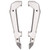 Pair Motorcycle Rear Passenger Seat Handle Bar Aluminium Alloy Replacement for MSX125 GROM Silver