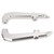 Pair Motorcycle Rear Passenger Seat Handle Bar Aluminium Alloy Replacement for MSX125 GROM Silver