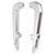 Pair Motorcycle Rear Passenger Seat Handle Bar Aluminium Alloy Replacement for MSX125 GROM Silver