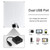 Portable 300W Solar Flexible Panel Kits Monocrystalline Silicon Solar Panel with 50A Controller Dual USB Charging Port DC5521 Battery Clamp Interface for Charging 5V Mobile Phones Sports Cameras, 12V Vehicles Ships Batteries