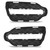 2pcs Fog Lamp Grille Cover 204 885 7123 Replacement for Benz GLK‑Class X204 Standard Facelift 2013 to 2015