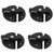 4 Sets Boat Cabinet Twist Latch Reinforced Nylon 59mm Round Turn Button Lock for Yacht RV Door Cabinet Hatch