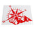 Car Rear Window Sticker Decorative Strong Adhesion Colorfast Car Mountain Compass Pattern Decals Universal for Car Red/60x45cm/23.6x17.7in