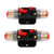 12‑24V Inline Circuit Breaker with Manual Reset Fuse Holder Battery Lugs Heat Shrink Tubes for Car Boat Audio System 150A