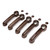 10PCS Car Door Handle Shell Frame Cover Trim Wood Grain Fits for Jeep Wrangler JK 2007-2017