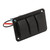 3 Gang Rocker Switch Panel IP65 Waterproof DC12‑24V Blue Light Universal for Boats Marines Trucks