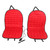 Thickening Car Heated Double Seat Cushion Chair Heating Pad 12VRed