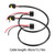 2pcs H4 Sockets to 9006 Bulbs Wire Harness Headlight Fog Light Conversion Adapter Cable