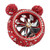 Car Air Vent Fragrance Decoration Sparkly Rhinestones Cute Shape Interior Car DecorationRed