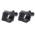 2PCS 25mm Motorcycle Handlebar Mirror Mount Holder Clamp Bracket Adapter Universal for Motorbike ATV Scooter Project Bikes Black M10