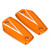 2pcs Front Brake Reservoir Cylinder Cover Cap Replacement for Suzuki Hayabusa GSX1300R 2021‑2022Orange