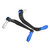 1 Pair of Motorcycle Brake Clutch Levers Protect Guard Accidental Contact Handlebar 22mm Blue