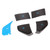 Steering Wheel Z Mode FAV Volume Button Covers Trims Stickers Replacement for Corvette C8 2020 to Present Blue