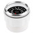 50A Ammeter AMP Gauge LCD Display Stepper Motor Ampere Meter IP67 Waterproof UniversalBlack Dial Silver Frame