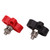 48V Battery Power Stud Red and Black Stainless Steel Post Single Stud Bus Bar Terminal Block for RV Truck Boat 5/16in (M8)