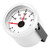 2in Universal Clock Gauge Instrument 0‑12 Hourmeter Red Backlight 12V/24V for Car Boat Yacht MotorcycleWhite Dial White Frame