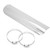 Exhaust Pipe Heat Shield Chrome Plate for Universal Motorcycle 50-70mm/2.0-2.76in