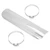 Exhaust Pipe Heat Shield Chrome Plate for Universal Motorcycle 50-70mm/2.0-2.76in