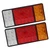2 Pcs Rear Tail Lights 12V 36 LED High Visibility Signal Indicator Lamp for Caravan Truck