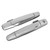 2pcs Exterior Chrome Door Handle ABS Plastic Automotive Outside Door Handle for 1500 2007‑2013 Front Door OE (22738721/ 22738722)