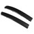 Pair Car Front Bumper Moulding Trim Carbon Fiber Style Modification Replacement for FIAT 500 2007‑2015