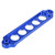 Aluminum Alloy Car Auto Battery Tie Down Brace Mount Bracket Holder Bar Blue