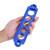 Aluminum Alloy Car Auto Battery Tie Down Brace Mount Bracket Holder Bar Blue