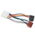 Radio ISO Wiring Harness Plastic Flexible CD Player Adapter Replacement for MITSUBISHI Lancer Pajero