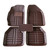 Car Foot Mat Universal Full Wrap Wear Resisting Fine Workmanship Floor Mats For Vehicles Coffee