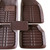 Car Foot Mat Universal Full Wrap Wear Resisting Fine Workmanship Floor Mats For Vehicles Coffee