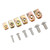 130 Pcs U Type Nut Clip Screw Set Automotive Nut Fasteners Clips U Shaped Mounting Retainer Clips