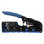 RJ45 Crimping Tool Kit, RJ-11, 6P/RJ-12, 8P/RJ-45 Crimp, Cut and Strip Tool with 25PCS RJ45 CAT5 CAT5e Connectors, 20PCS Covers,1 Network Cable Tester and 1 Wire Stripper