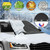 Magnetic Car Sun Shade Cover with Flap and Safety Strap Car Front Windshield Snow Protective Cover Windscreen Sun Shade for Minivans and SUVs