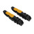 Pair Motorcycle Rear Footrests Golden Anodized Aluminium Alloy Anti Slip Universal
