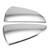 2pcs/set Car Rearview Mirror Cover Trim for Lexus ES200 18-19 (Electroplating Silver)