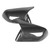 2pcs Door Mirror Cover Cap Left Right Horn Style Replacement for Ford Mustang 2015‑2022 Carbon Fiber Style