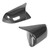2pcs Door Mirror Cover Cap Left Right Horn Style Replacement for Ford Mustang 2015‑2022 Carbon Fiber Style