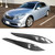 2Pcs Carbon Fiber Headlight Lamp Eyebrow Eyelids Trim Fit for Toyota Crown 2009-2011