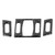 3pcs Carbon Fiber Interior Air Outlet Trim Cover Fit for 5 Series E60/E61 2004‑2010