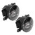 Pair of Car Front Foglight 12V LED Fog Lamp High Brightness Energy‑Saving Plug and Play Universal