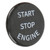 Carbon Fiber Engine Start Stop Button Cover Car Accessories Replacement for Supra 2019‑2021Black