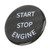 Carbon Fiber Engine Start Stop Button Cover Car Accessories Replacement for Supra 2019‑2021Black