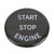Carbon Fiber Engine Start Stop Button Cover Car Accessories Replacement for Supra 2019‑2021Black